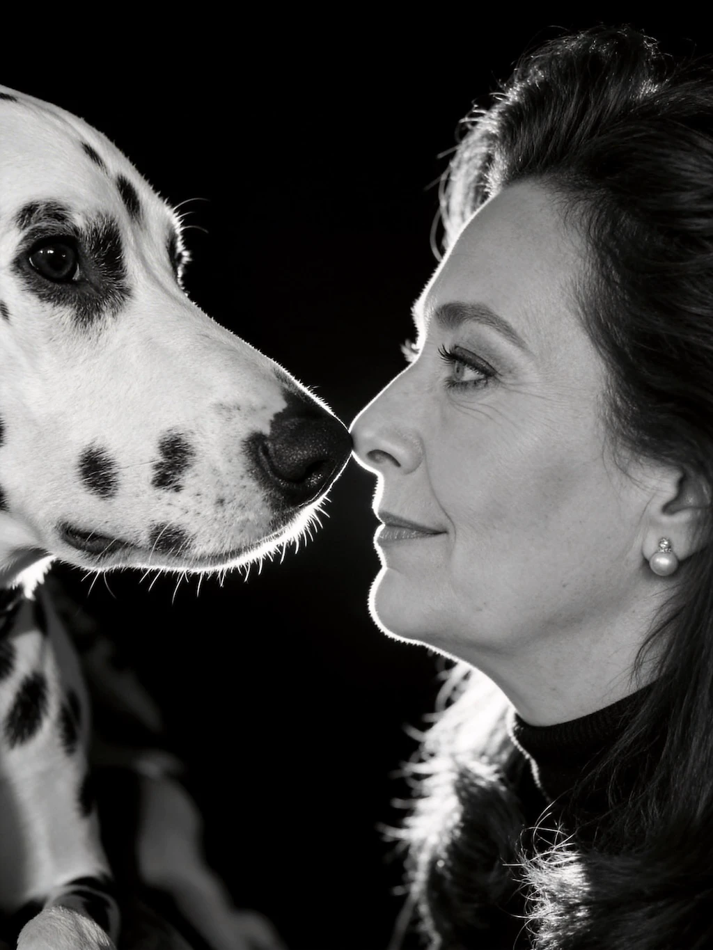 Hon. Prof. Sandra Neumayr-Sopp mit ihrem Hund Santos